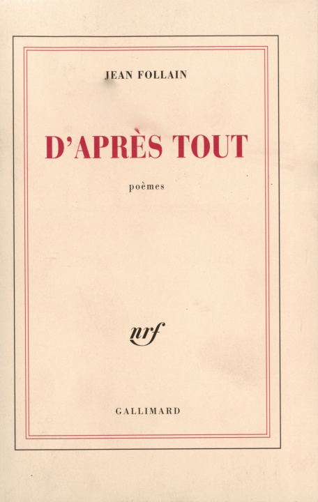 Livro D'après tout Follain