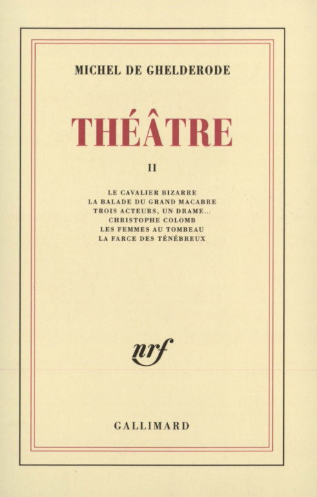 Buch Théâtre Ghelderode