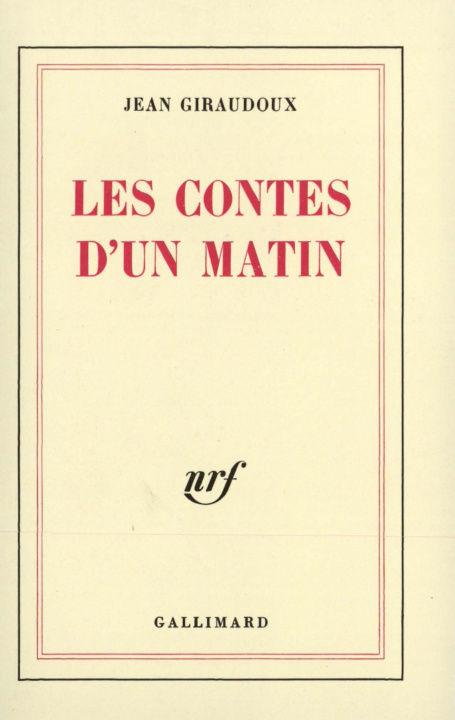 Libro Les Contes d'un matin Giraudoux