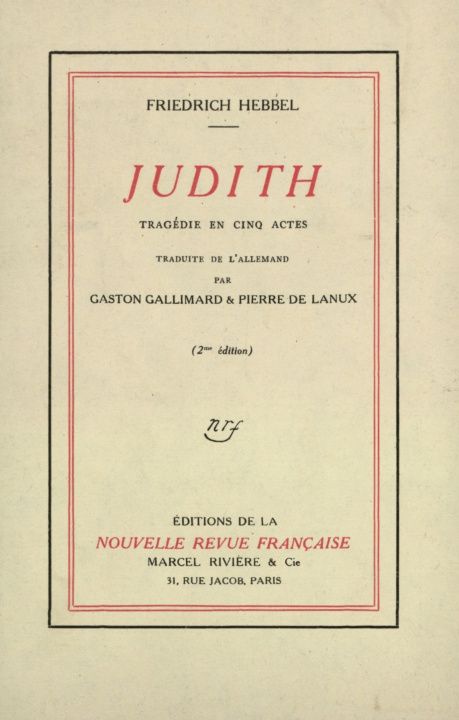 Buch JUDITH HEBBEL