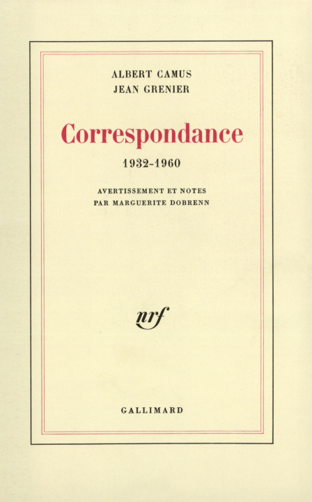 Boek Correspondance Camus