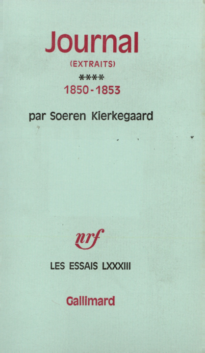 Carte Journal Kierkegaard