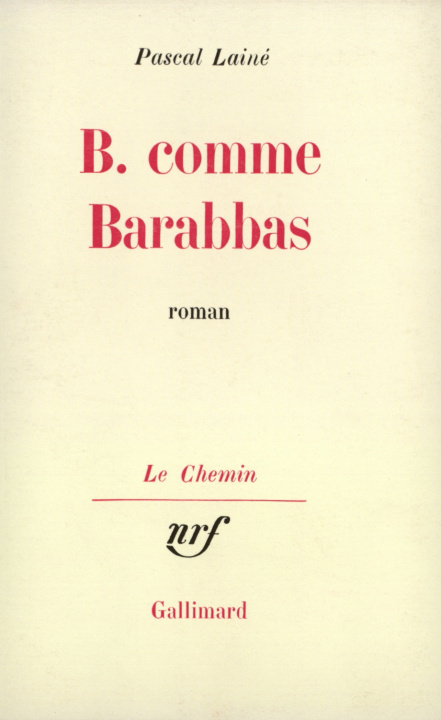 Knjiga B. comme Barabbas Lainé