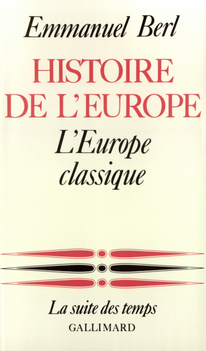 Könyv Histoire de l'Europe BERL