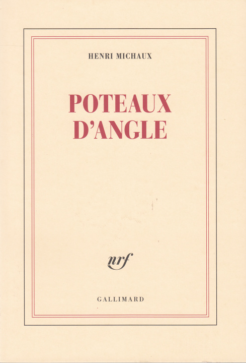 Knjiga Poteaux d'angle Michaux