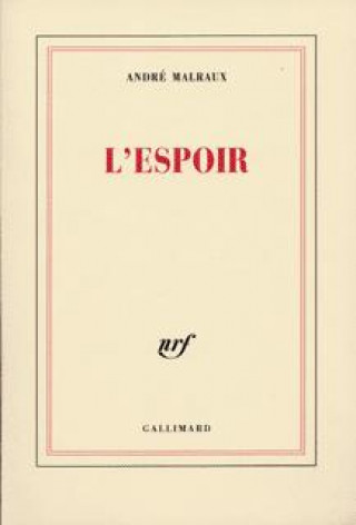 Könyv L'Espoir Malraux