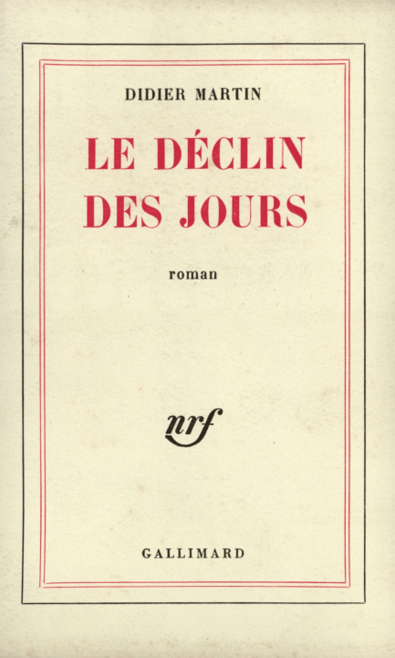 Knjiga Le Déclin des jours Martin