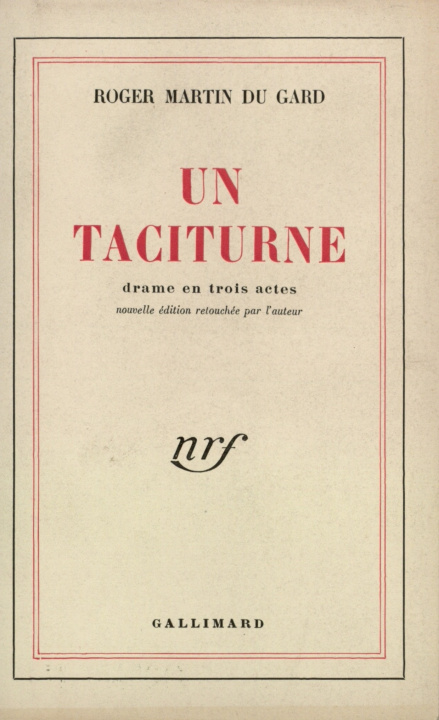 Boek UN TACITURNE MARTIN DU GARD
