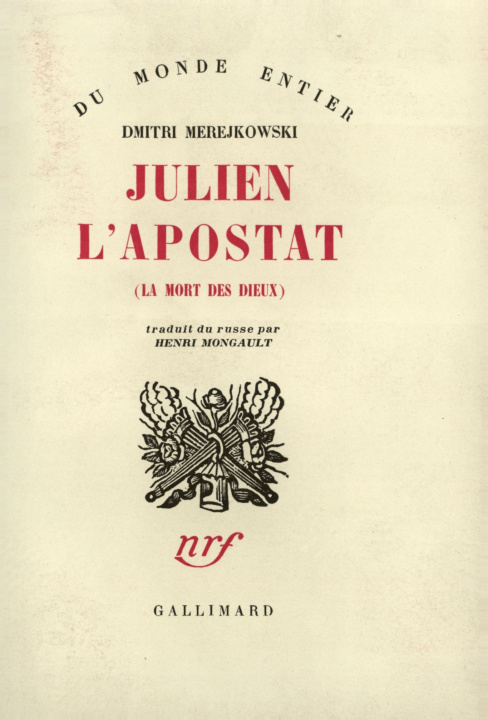 Kniha Julien l'Apostat Merejkowski