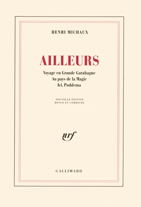 Kniha Ailleurs Michaux
