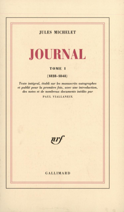 Kniha Journal Michelet
