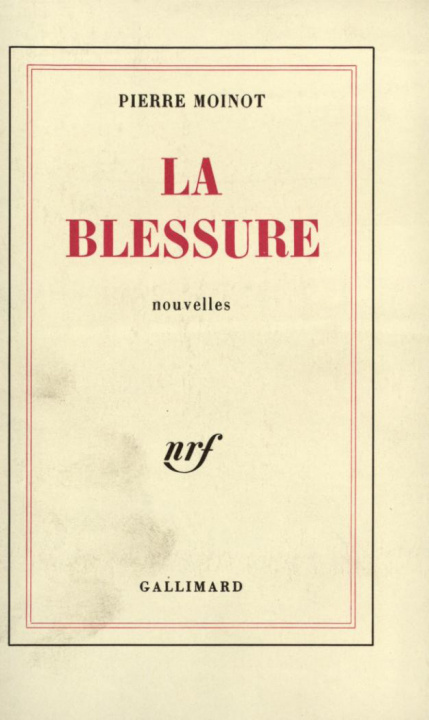 Book La blessure Moinot