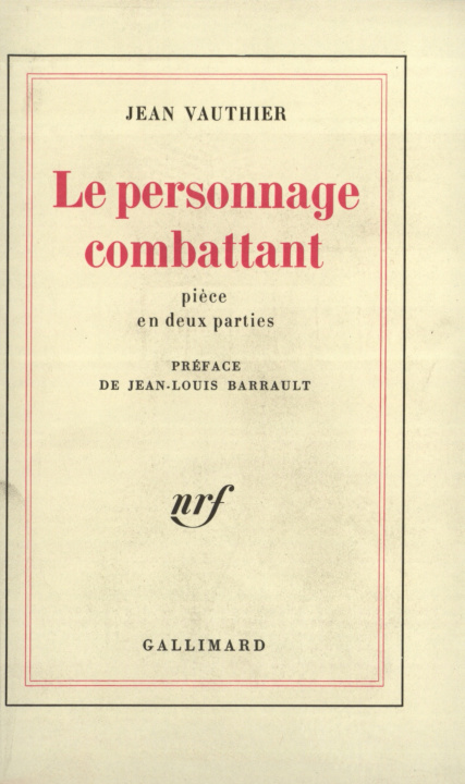 Book Le Personnage combattant ou Fortissimo Vauthier