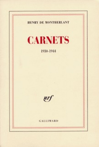 Kniha Carnets Montherlant