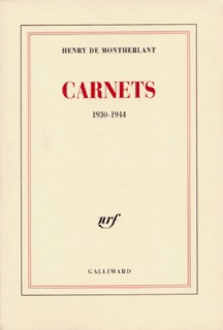 Buch Carnets Montherlant
