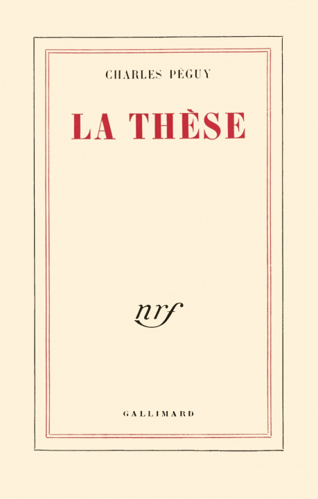 Knjiga La Thèse Péguy