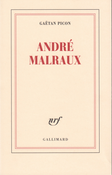 Kniha André Malraux Picon