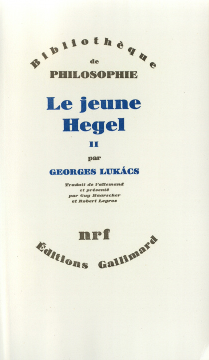 Knjiga Le Jeune Hegel Lukács