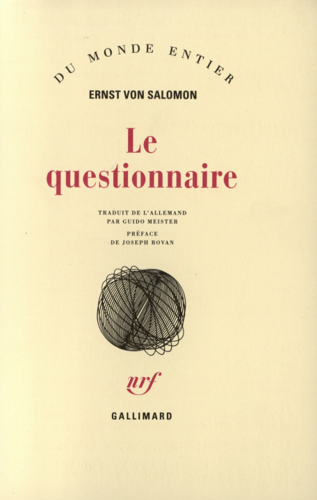 Book LE QUESTIONNAIRE SALOMON