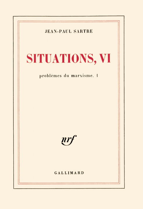 Book Situations Sartre