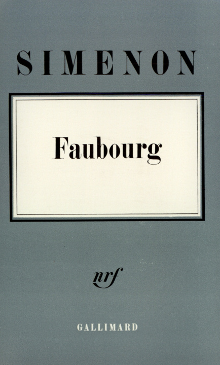 Книга Faubourg Simenon