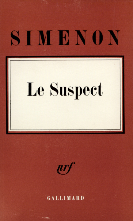 Book Le Suspect Simenon