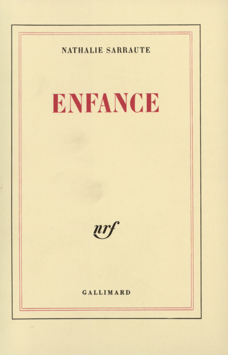 Könyv Enfance Sarraute