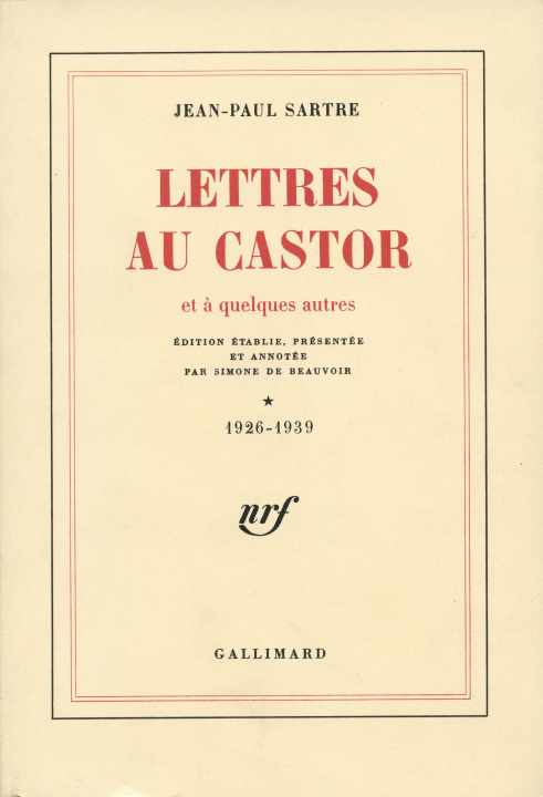 Carte Lettres au Castor et à quelques autres Sartre