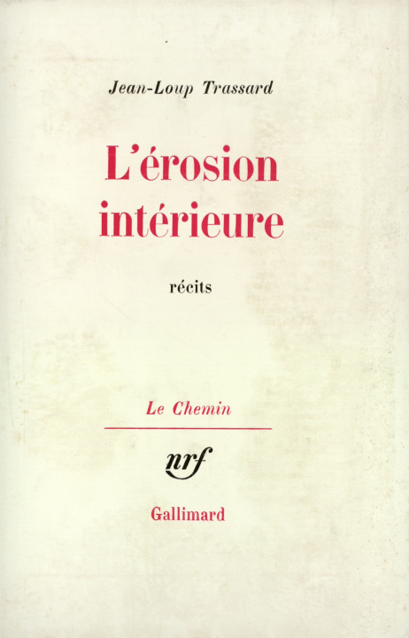 Kniha L'érosion intérieure Trassard
