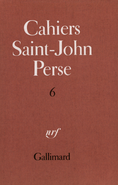 Könyv Cahiers Saint-John Perse 