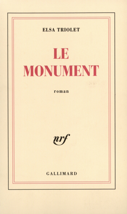 Knjiga Le monument Triolet