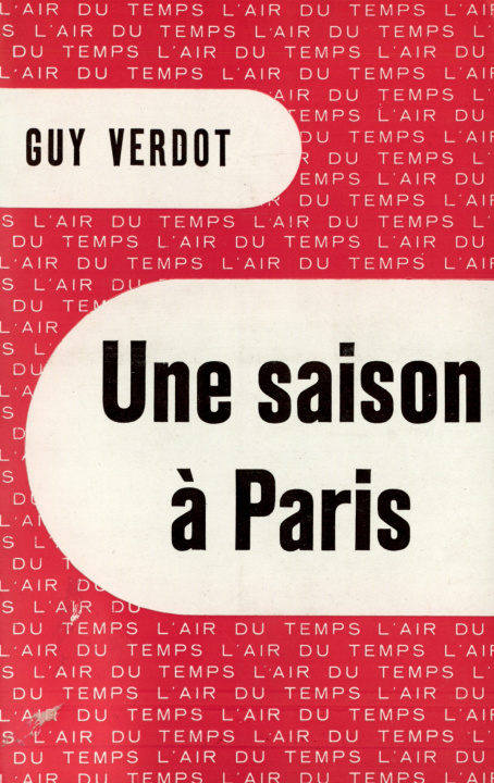 Knjiga Une saison à Paris Verdot