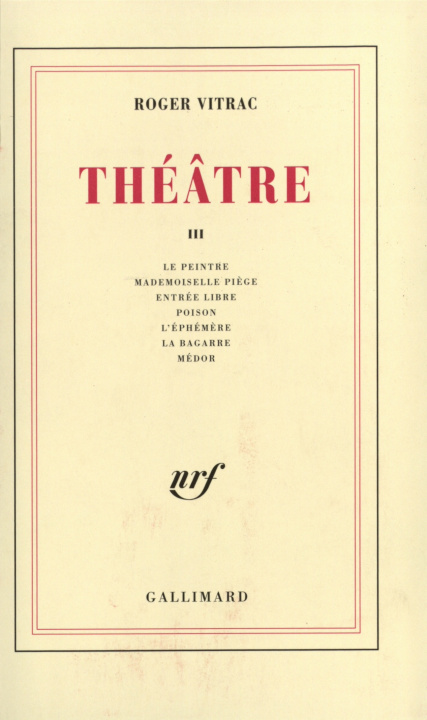 Βιβλίο Théâtre Vitrac