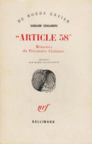 Knjiga "Article 58" Chalamov