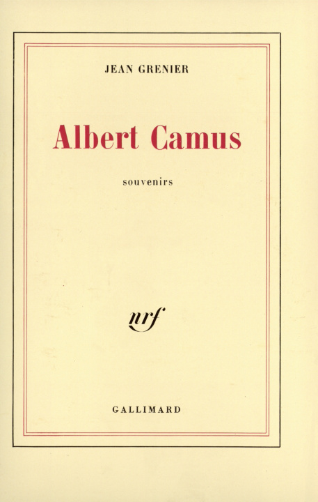 Kniha Albert Camus Grenier
