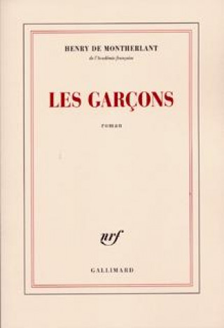 Book Les Garçons Montherlant