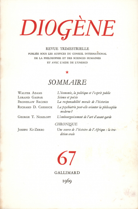 Knjiga Diogène COLLECTIFS GALL