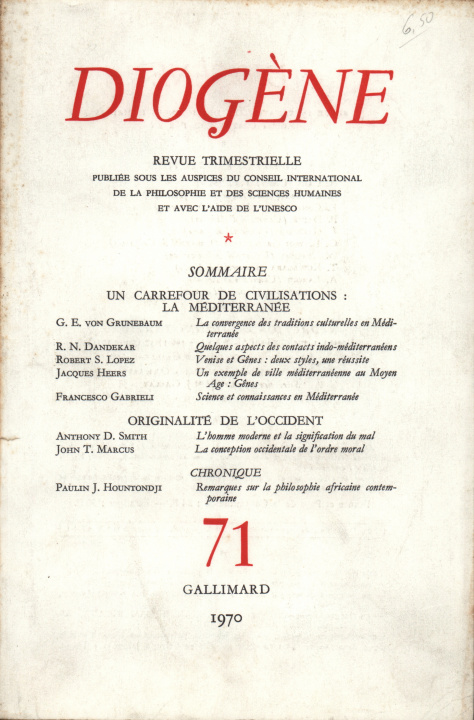 Knjiga Diogène COLLECTIFS GALL