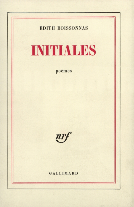 Book Initiales Boissonnas