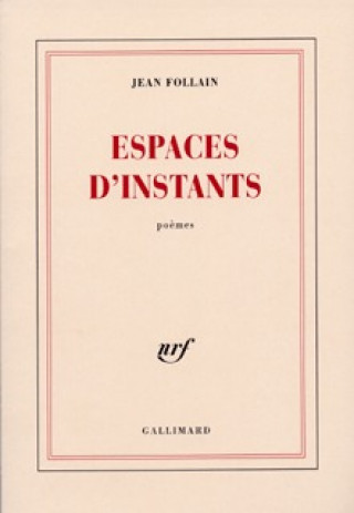 Livro Espaces d'instants Follain