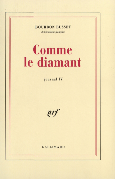 Boek Comme le diamant Bourbon Busset