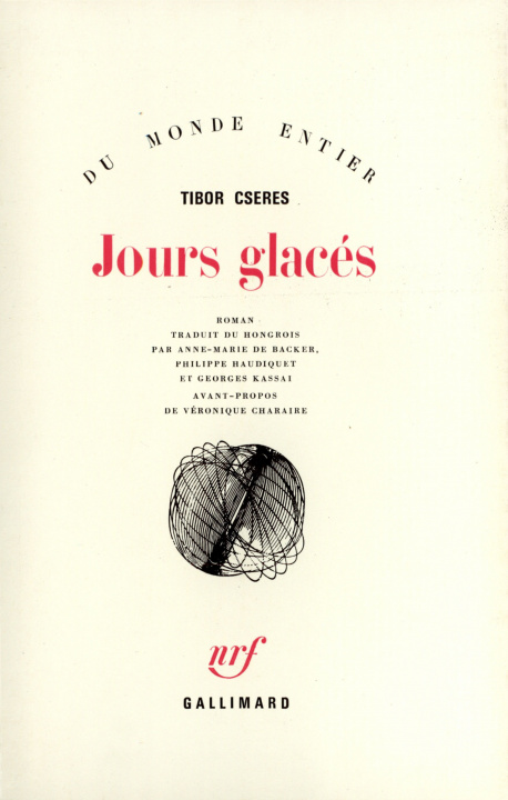 Knjiga JOURS GLACES Cseres