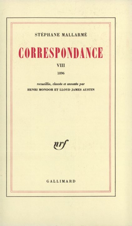 Livro Correspondance Mallarmé