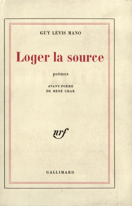 Knjiga Loger la source Lévis Mano