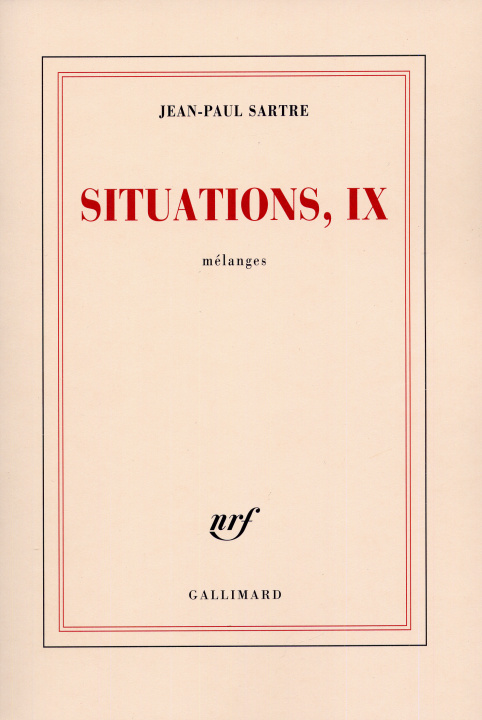 Book Situations Sartre