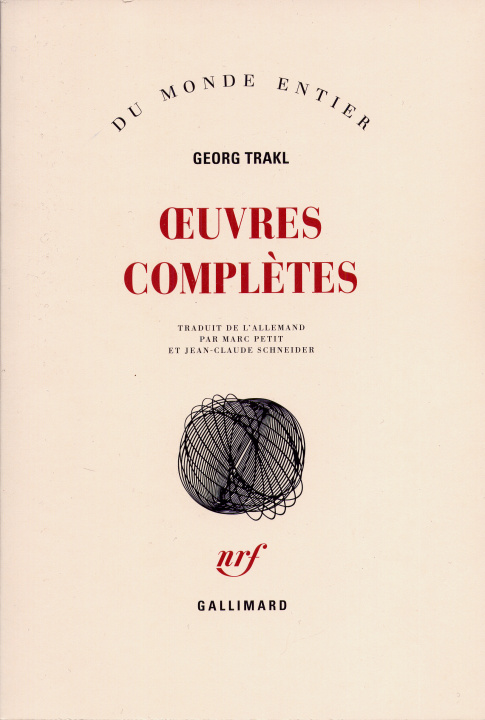 Knjiga Œuvres complètes Trakl