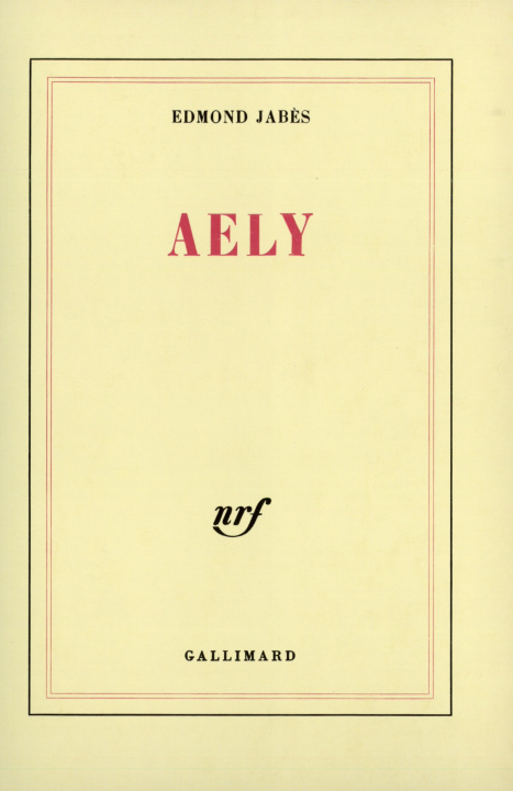 Book Aely Jabès