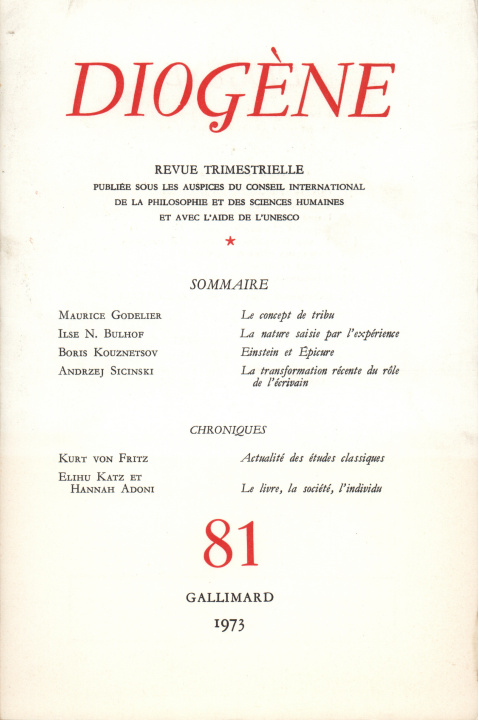 Knjiga Diogène COLLECTIFS GALL
