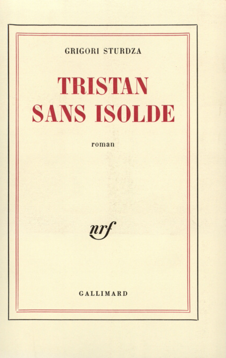Kniha Tristan sans Isolde Sturdza