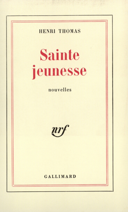 Knjiga Sainte Jeunesse Thomas